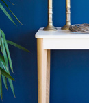 Konsola Jesionowa ASHME 105x35cm - Petrol Blue