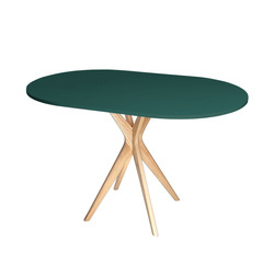 Stół Owalny JUBI Racetrack 75x100cm Zielony Butelkowy