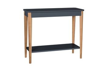 Konsola Jesionowa ASHME 85x35cm - Grafitowa