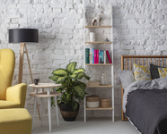 Regał Drabinka ASHME 45x35x180cm - Jesionowe Półki / Szałwiowa