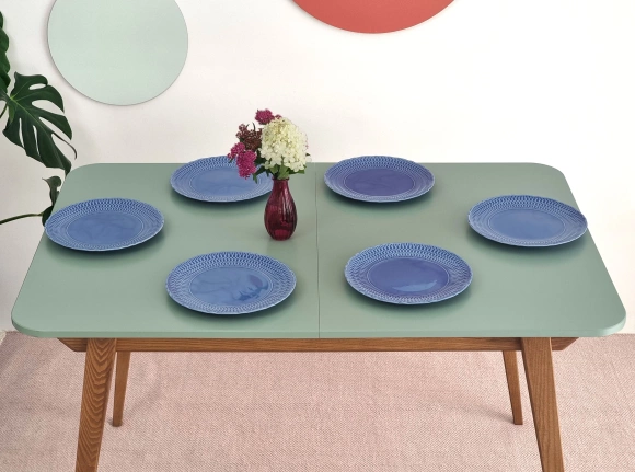 Rozkładany stół jadalniany Envelope BOLD 120x80cm Biały, Jesion