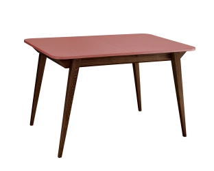 Rozkładany stół jadalniany Envelope BOLD 120x80cm Ciemny Koralowy, Orzech