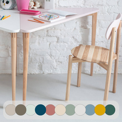 Biurko Narożne NAJA 114 x 85cm Różowe