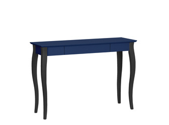 Biurko LILLO 105x40cm Czarne Nogi / Granatowe