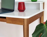 Biurko Ashme Szuflada Klawiaturowa, Orzech Kawa z Mlekiem