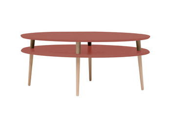 Stolik Kawowy OVO HIGH 110x70cm - Ciemny Koralowy