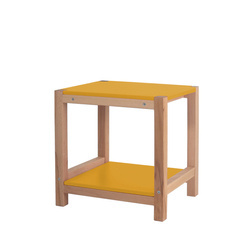 Stolik Pomocnik Stołek TRIVENTI Ciemna Cytryna (Żółty)