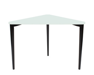 Biurko narożne Naja fleeting mint czarne nogi