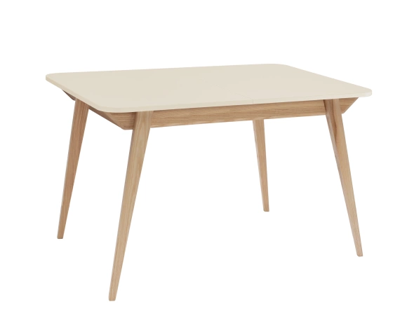 Rozkładany stół jadalniany Envelope BOLD 120x80cm Wapień, Jesion 