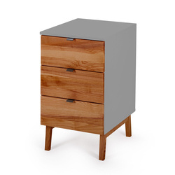 Kontenerek Biurowy LUKA 41x50cm Orzech Betonowy Szary