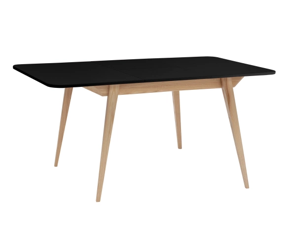 Rozkładany stół jadalniany Envelope BOLD 120x80cm Czarny, Jesion