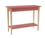 Konsola MAMO z Półką 105x35cm Ciemny Koralowy