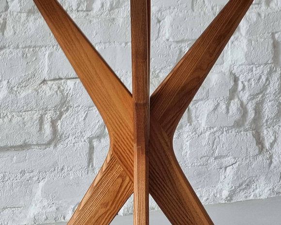 Okrągły Stół JUBI śr. 80cm Dąb Jasnoszary