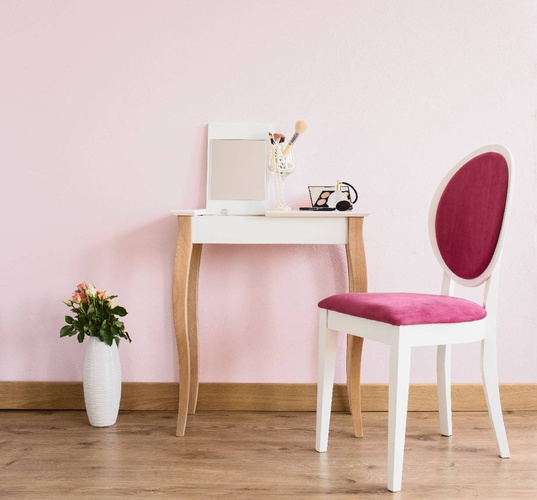 LILLO Dressing Table with Mirror 65x35cm Antique Pink