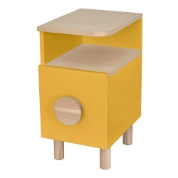 Stolik nocny z szufladą DABI MINI lewy ciemny cytrynowy