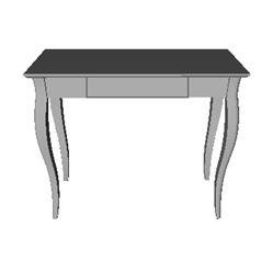 Biurko LILLO 105x40cm Białe Nogi / Ciemnoszare