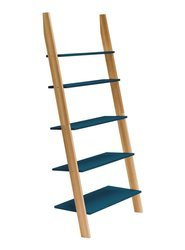 Regał Drabinka ASHME 85x35x180cm - Petrol Blue