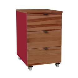 Kontenerek Biurowy LUKA z Kółkami 41x50cm Dąb Czerwony