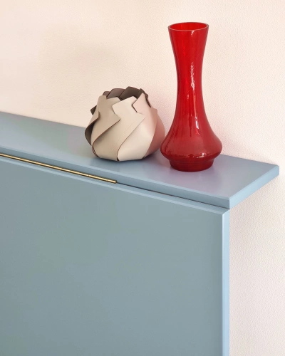 Półowalny Stół Ścienny Opadający KLAPP 75x100cm Szałwiowy Dąb 