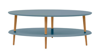 Stolik Kawowy OVO LOW 110x70cm - Delikatny Niebieski