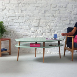 Stolik Kawowy OVO HIGH 110x70cm Szałwiowy