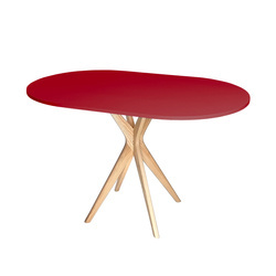 Stół Owalny JUBI Racetrack 75x100cm Czerwony