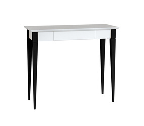 Biurko MIMO  z Szufladą - 85x40cm Czarne Nogi / Białe