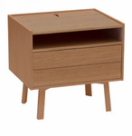 Szafka Nocna z Szufladami DIAMOND 50x40x47cm Fornir