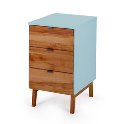 Kontenerek Biurowy LUKA 41x50cm Orzech Delikatny Niebieski