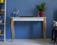 Biurko LILLO 105x40cm Różowe