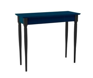 Biurko MAMO z Szufladą 105x40 cm – Czarne Nogi / Petrol Blue