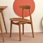 Drewniane krzesło do jadalni Biju Dębowe