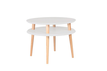 Stolik Kawowy UFO śr. 57cm wys. 45cm - Jasnoszary