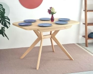 Owalny stół jadalniany BIJU FIN 120x80 Jesion