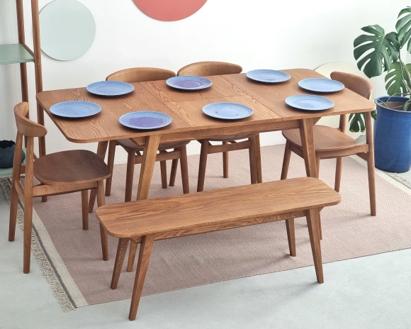 Rozkładany stół jadalniany Envelope BOLD 120x80cm Jesion