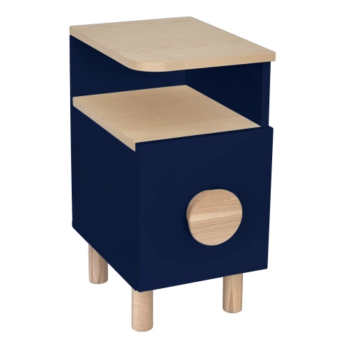 Stolik nocny z szufladą DABI MINI prawy granatowy