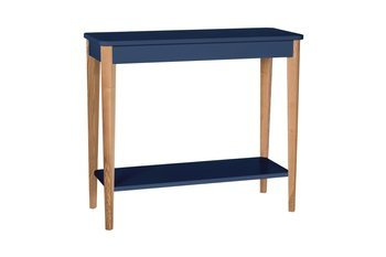 Konsola Jesionowa ASHME 85x35cm - Granatowa