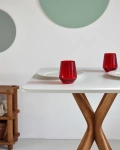 Kwadratowy stół jadalniany JUBI 70cm* 70cm Szałwiowy Nogi Dąb