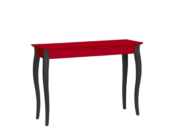 Konsola LILLO 105x35cm  Czarne Nogi / Czerwona