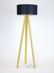 USZKODZONA Lampa Podłogowa WANDA 45x140cm Żółta / Kabel Transparentny