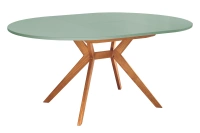 Okrągły rozkładany stół jadalniany 110cm Biju Szałwiowy Dąb