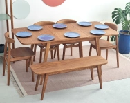 Rozkładany stół jadalniany Envelope BOLD 120x80cm Czarny Jesion