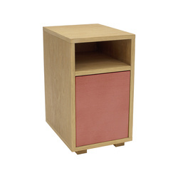 Wąska Szafka Nocna SLIM 30cm x 40cm Ciemny Koralowy