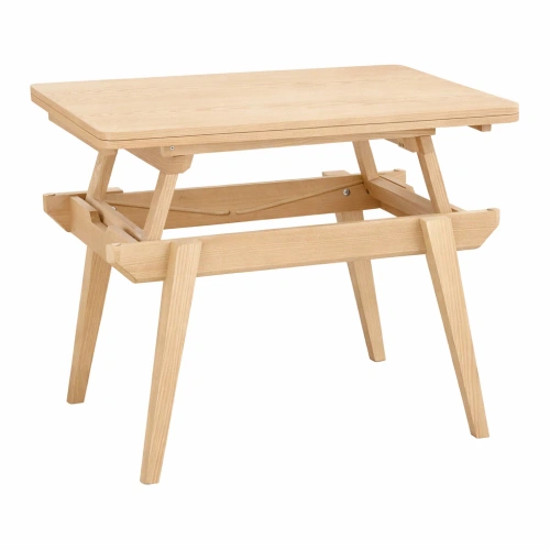 Stolik kawowy z podnoszonym blatem Envelope 90x65cm | jesion 