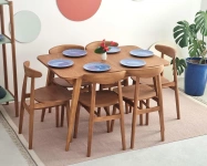 Rozkładany stół jadalniany Envelope BOLD 120x80cm Jesion