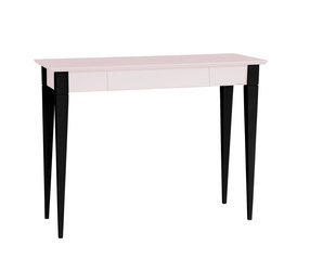 Biurko MIMO z Szufladą 105x40cm Czarne Nogi Różowe