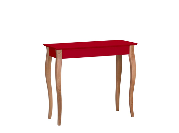 Konsola LILLO 85x35cm  Białe Nogi / Czerwona