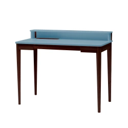 Biurko Ashme Szuflada Klawiaturowa, Orzech Delikatny Niebieski