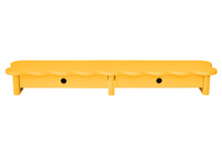 Podstawka Pod Monitor z Szufladami FLOWER 109cm Żółta (Ciemna Cytryna)