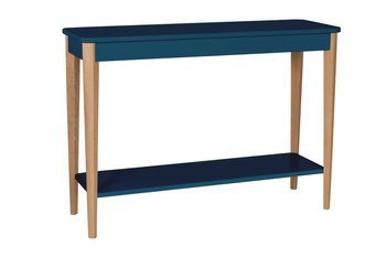 Konsola Jesionowa ASHME 105x35cm - Petrol Blue